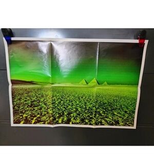 Vintage 1973 Pink Floyd Dark Side Of The Moon Poster Insert Original 29x17